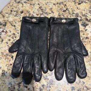 Authentic Coach Leather Gloves
